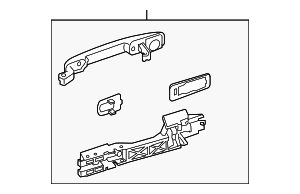 80606JB10A - : Exterior Door Handle for Nissan: Altima Image