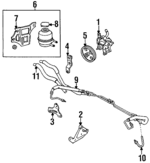4444630100 - : 1989-1992 Toyota Cressida - Power Steering Pump Mount Bracket for Toyota: Cressida Image