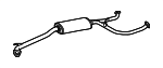 18220TYTA01 - : Muffler &amp; Pipe for Acura Image