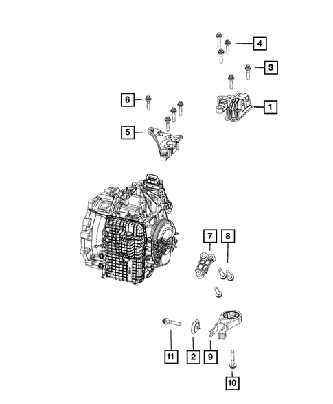 Mounting and Skid Plate for 2020 Ram ProMaster City #0