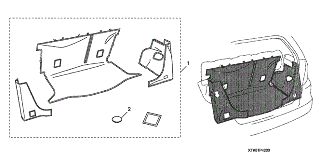 Cargo Liner for 2012 Honda Fit #0