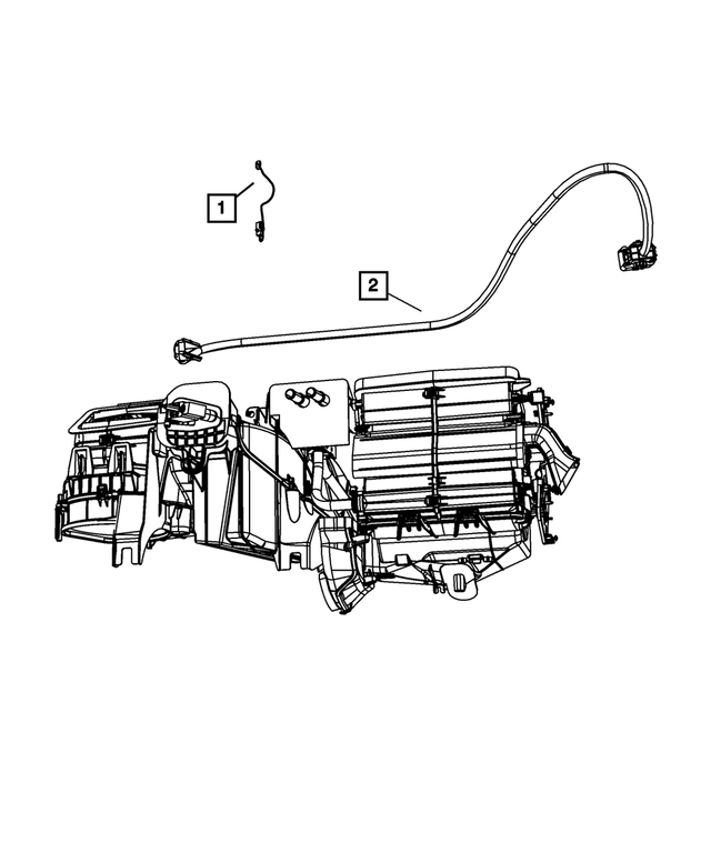 68003997AA - Electrical: A/c And Heater Recirc Jumper Harness for Mopar Image