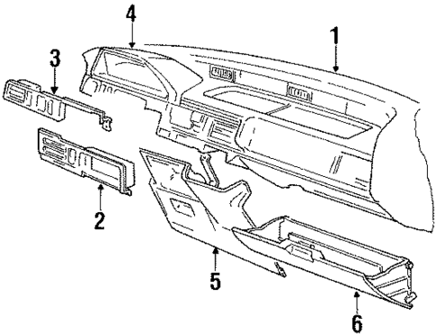 Instrument Panel for 1986 Honda Civic #0
