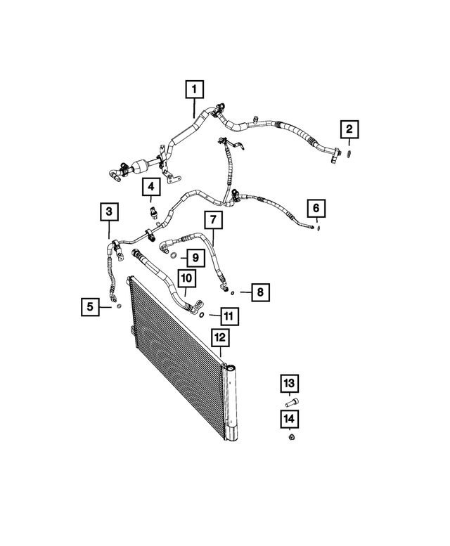 68103421AA - Air Conditioners and Heaters: A/c Line Seal for Mopar Image