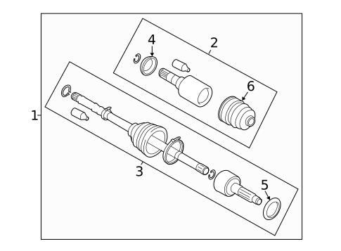 Drive Axles for 2008 Subaru Impreza #0