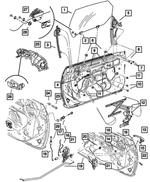 5067279AD - : Front Door Glass Lower Channel, Left for Mopar Image