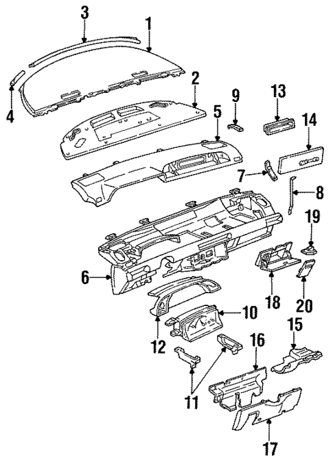 Instruments & Gauges for 1995 Oldsmobile Silhouette #0
