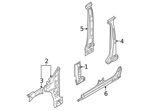 Center Pillar & Rocker for 2025 Volkswagen Taos #0