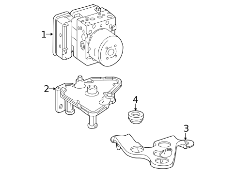 ABS Components for 2022 Mercedes-Benz SL 63 AMG&reg; #0
