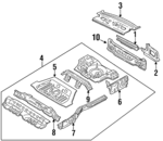 FOKY5440320A - Body: Panel Below Lid for Ford: Escort | Mercury: Tracer Image
