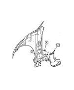 RJ48MF1AA - Interior Trim: Cowl Side Panel, Right for Mopar Image image