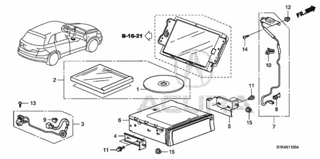 Navigation System for 2009 Acura RDX #0