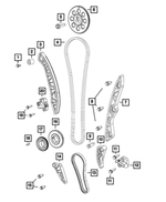 6101513 - 2.4L Gas; Engine: Hex Head Screw And Washer, Mounting for Mopar Image