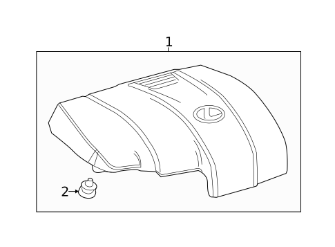 Engine Appearance Cover for 2016 Lexus RX450h #0