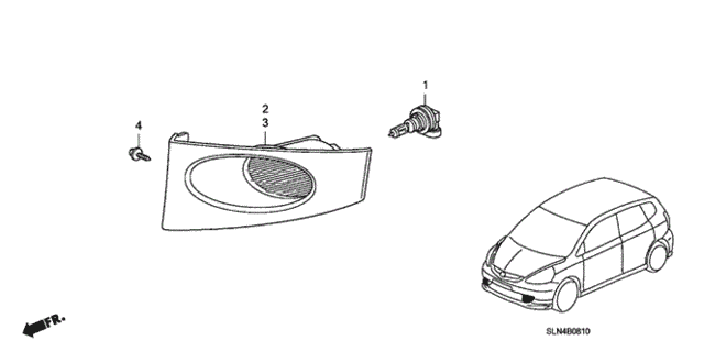 Foglight for 2007 Honda Fit #0