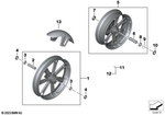 77219457416 - : Forged Wheel, Front for BMW-Motorrad Image