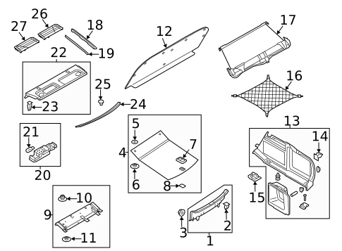 Interior Trim - Rear Body for 2010 Audi A4 #0