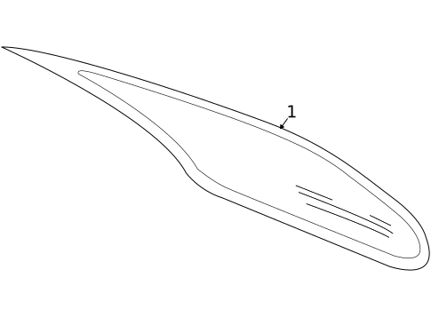 Glass & Hardware - Back for 2006 Mercedes-Benz CLS55 AMG #0