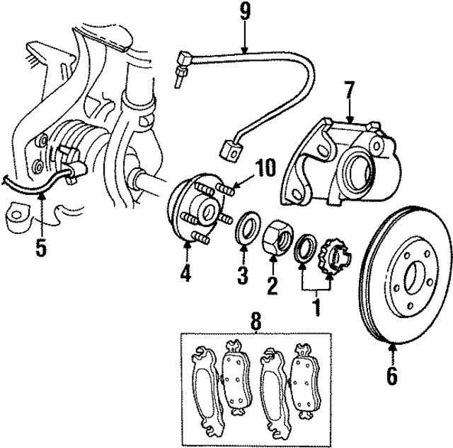 5016228AA - : Brake Pads for Mopar Image
