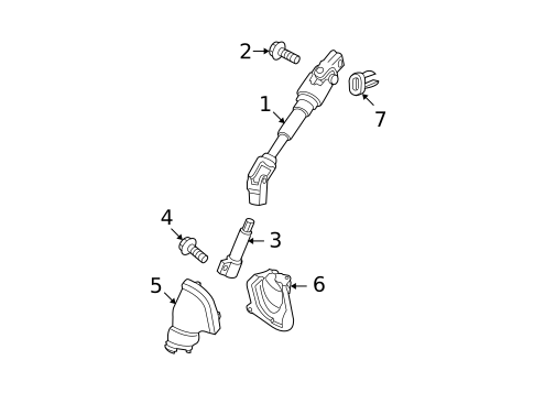 Shaft & Internal Components for 2010 Scion tC #0