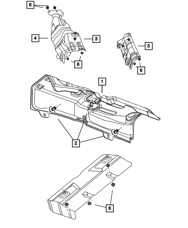 5160241AA - Exhaust: Silencer Clip, Mounting for Mopar Image