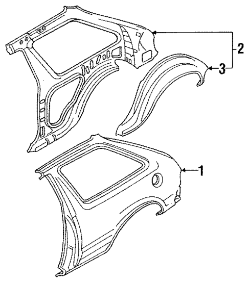 Quarter Panel & Components for 1984 Subaru Standard #0