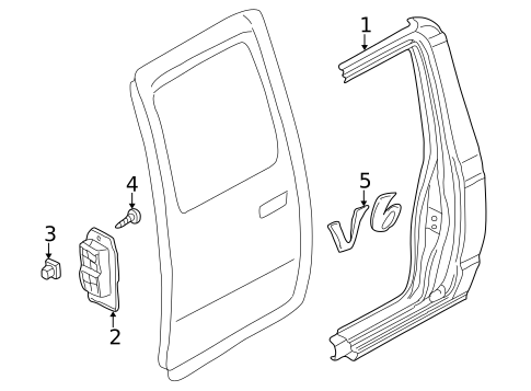 Side Panel & Components for 2003 Nissan Frontier #1