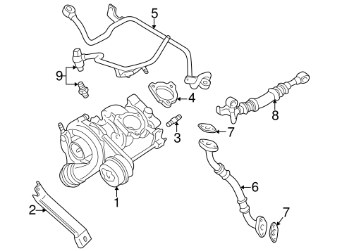 Turbocharger for 2002 Audi TT Quattro Audi OEM Parts Guy