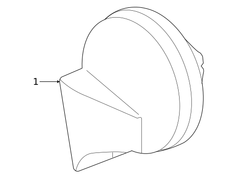 Horn for 2005 Chevrolet Corvette #0