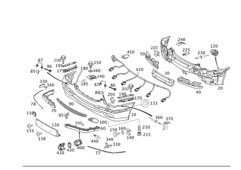 Front Bumper for 2006 Mercedes-Benz C55 AMG #0
