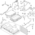 LR165044 - : 2023 Land Rover - Drive Motor Battery Pack Coolant Hose for Land Rover: Range Rover, Range Rover Sport Image