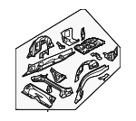 41117179567 - Body: Rear Frame Assembly for BMW: 328i, 335i, 335is, M3 Image