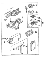 1408304862 - HVAC: Evaporator Assembly for Mercedes-Benz Image