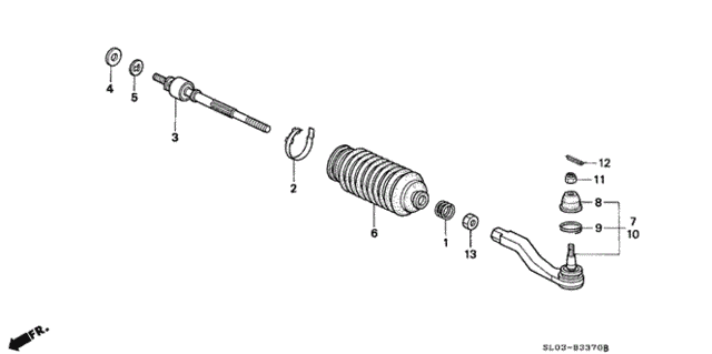 Tie Rod for 1998 Acura NSX #0