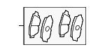 446506170 - : Brake Pads for Lexus: ES250, ES300h, ES350 Image