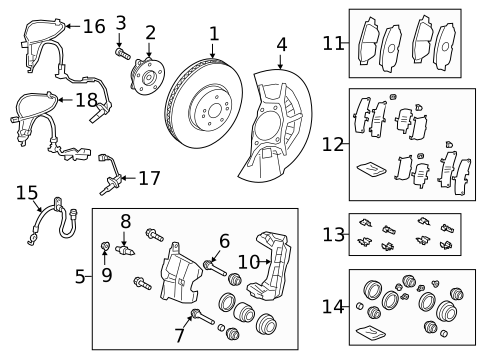 Disc Pads & Brake Shoes for 2025 Lexus ES300h #0