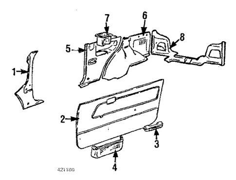 Interior Trim for 1985 Chevrolet Sprint #0