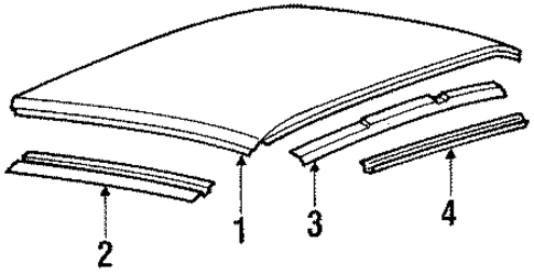 Roof & Components for 1990 Chrysler New Yorker #0