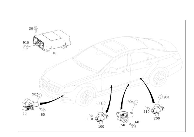 2189015601 - Electrical System: Control Unit for Mercedes-Benz: CLS400, CLS550, CLS63 AMG, CLS63 AMG S Image image