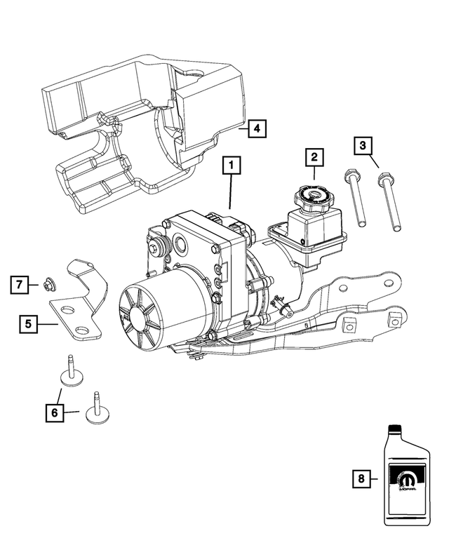 R8059524AK - Steering: Power Steering Pump, Remanufactured for Mopar Image