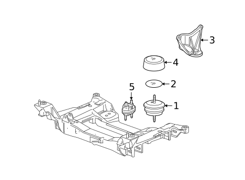 Engine & Trans Mounting for 2011 Chevrolet Corvette #0