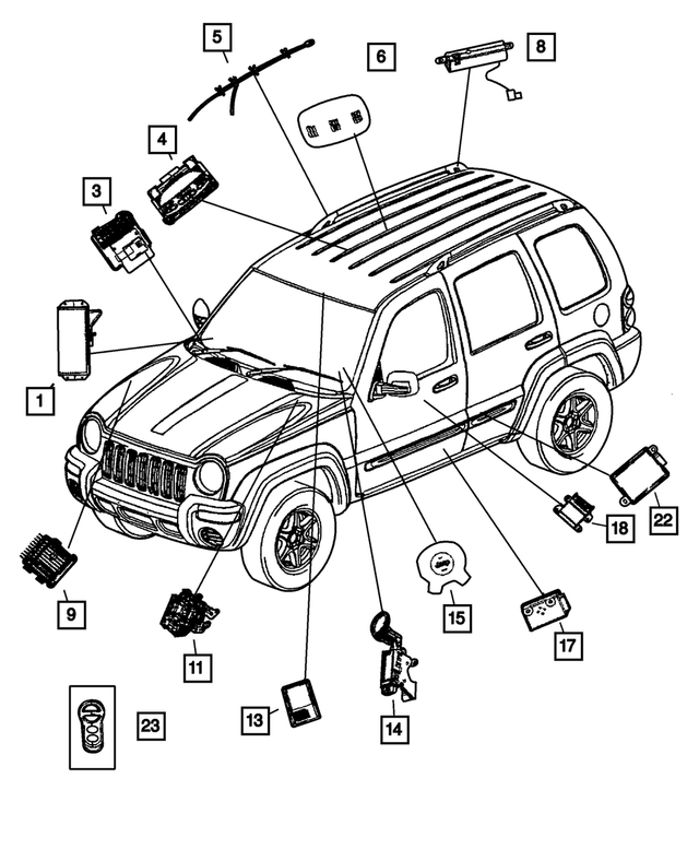55315020AK - Electrical: Passenger Air Bag for Mopar Image
