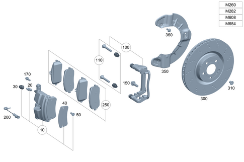 Front Wheel Brake for 2017 Mercedes-Benz CLA250 #0