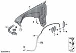 61667255827 - Vehicle Electrical System: Washer Fluid Reservoir for BMW Image