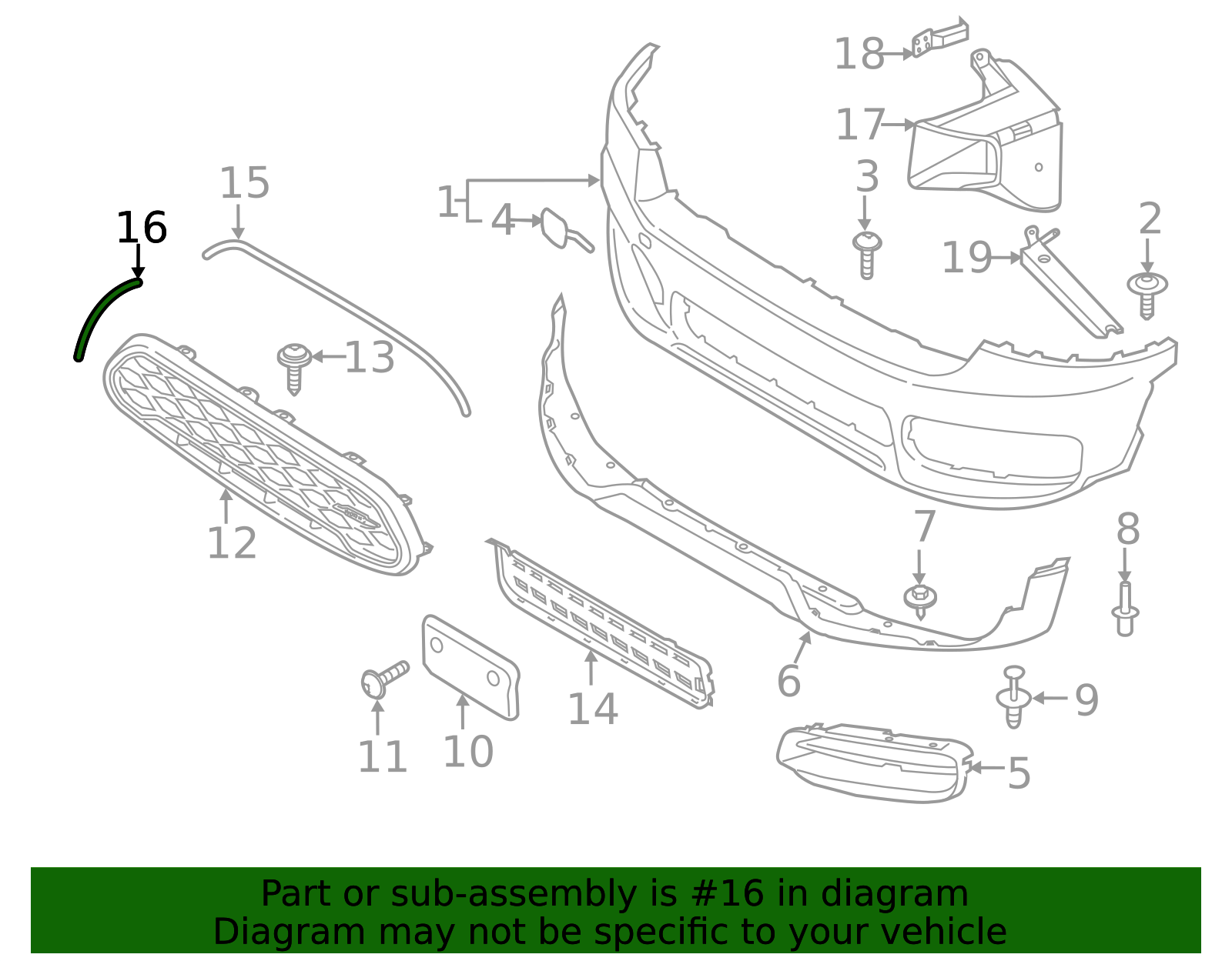 Genuine MINI R56 O/S/R Quarter Front Cover Cap – Chrome Weatherstrip Trim – Rear Right – OE 2756102