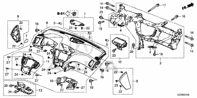 Instrument Panel for 2015 Acura TLX #0