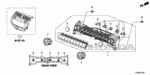 79501TA0A01ZA - Electrical/Exhaust/Heater/Fuel: PANEL *NH167L* (FAN) (GRAPHITE BLACK) for Honda Image