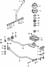 54102SA0921ZB - : Knob, Change Lever *NH35L* (Light Gray) for Honda Image