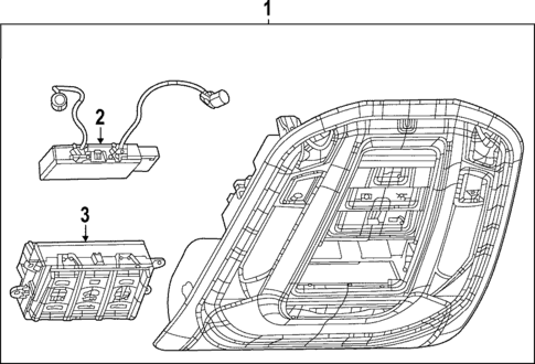 Overhead Console for 2025 Jeep Grand Cherokee #1