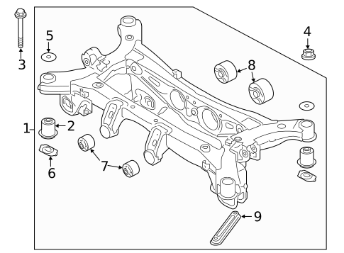 Suspension Mounting for 2015 Hyundai Santa Fe Sport #1
